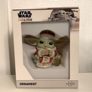 LENOX Star Wars Grogu Holiday Tree Ornament Mandalorian Yoda NOS New
